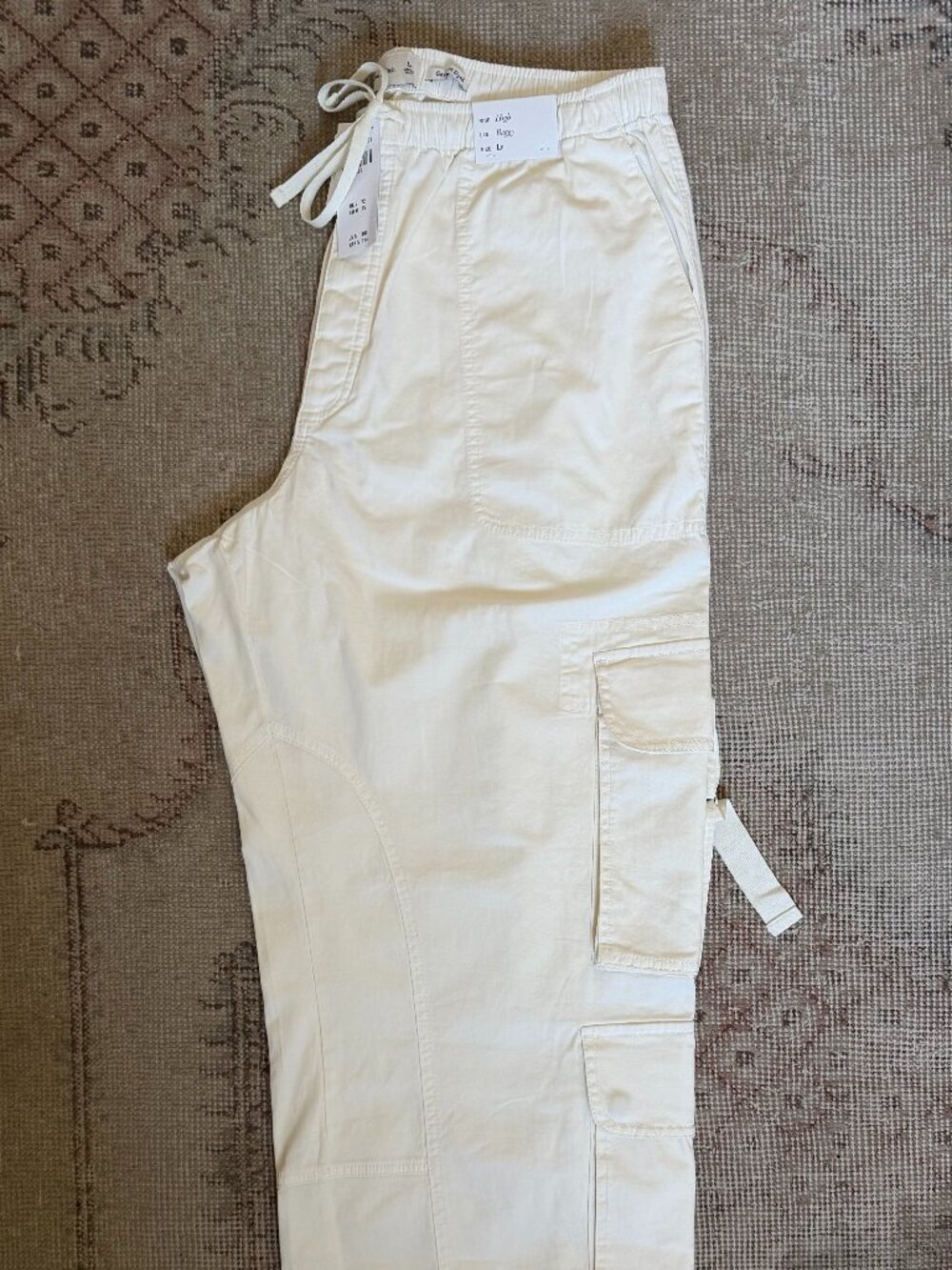 NWT Abercrombie High Rise Baggy Cargo Utility Pants | Large